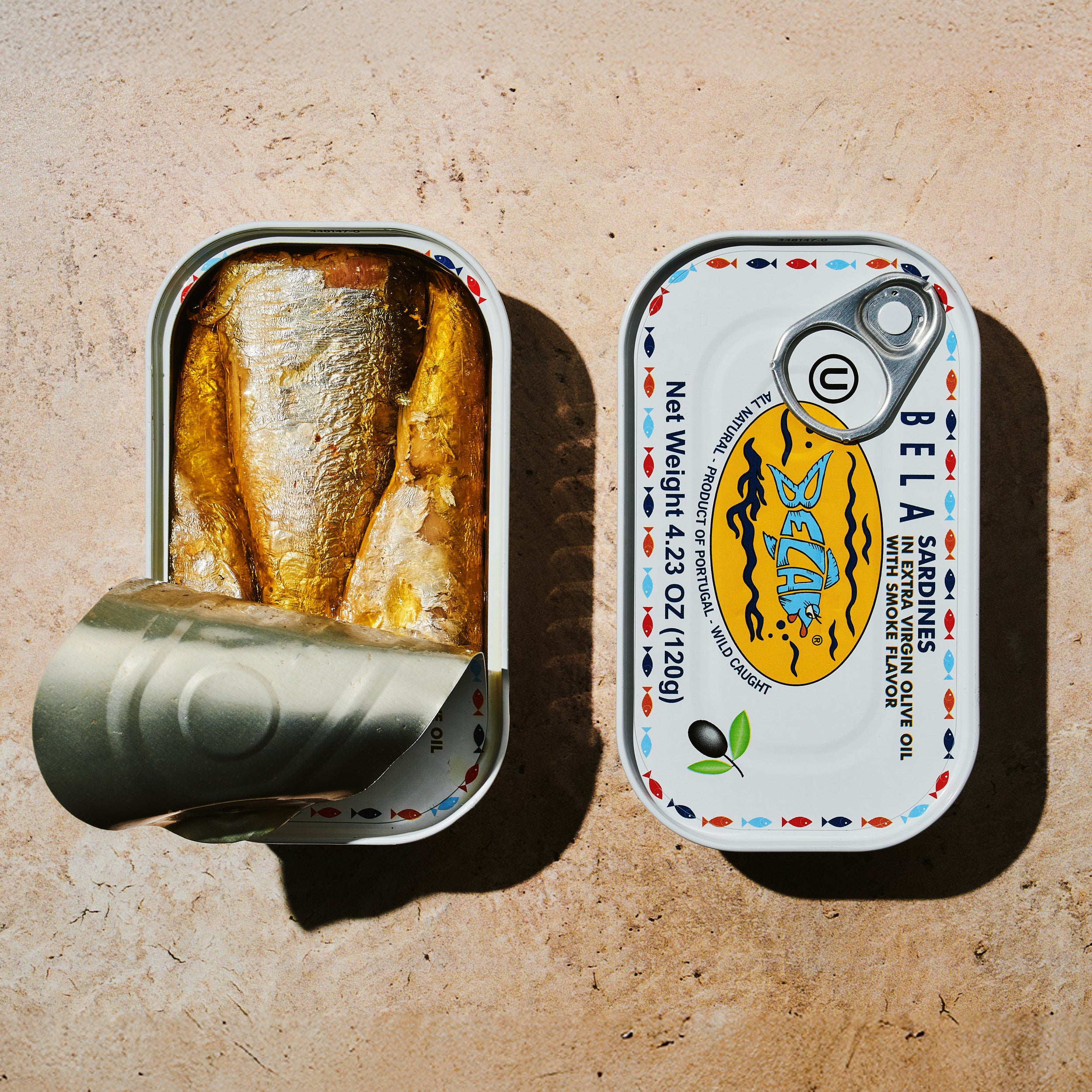 BELA sardines in extra virgin olive oil with smoke flavor