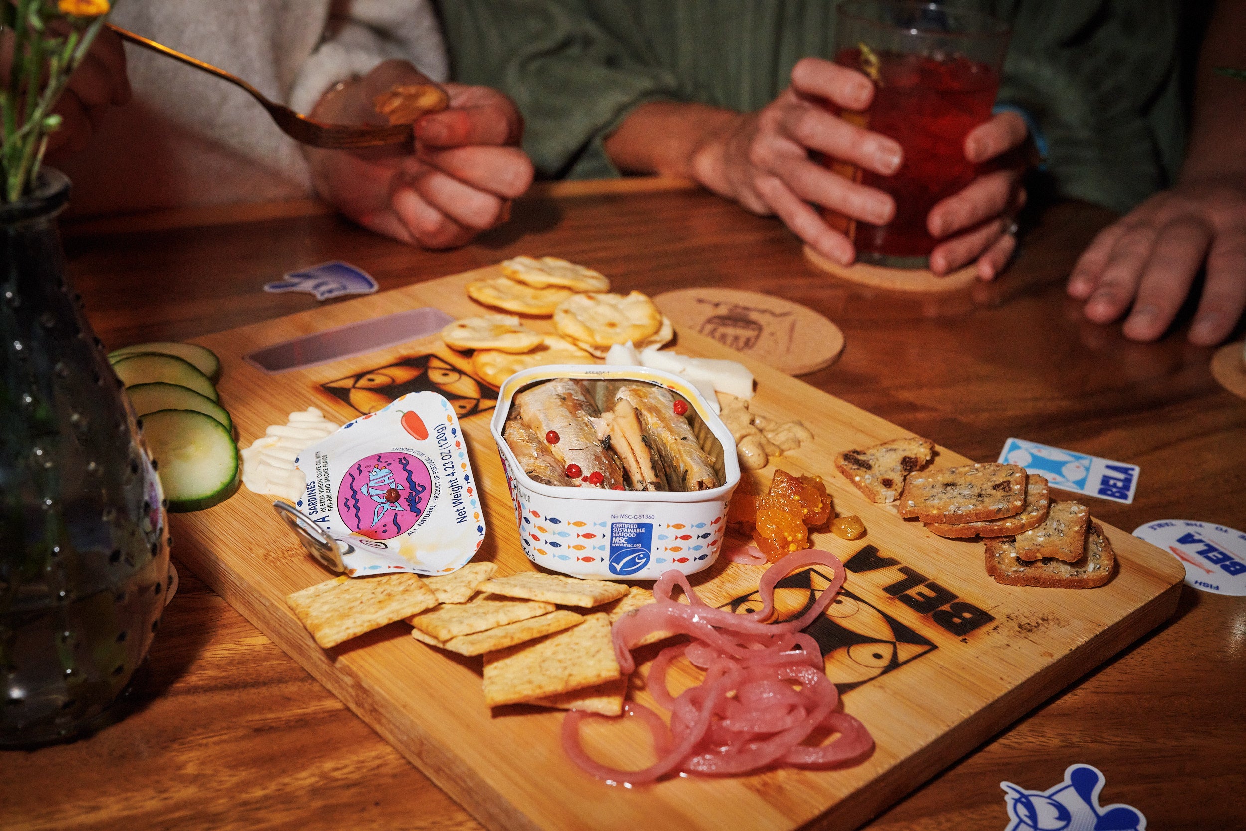BELA product used on charcuterie board